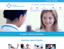 Tablet Screenshot of clinicacristoredentor.com